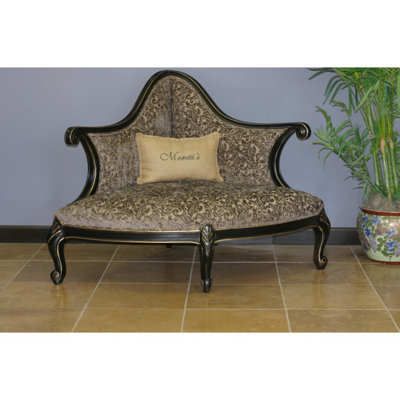 Chenille Upholstered Bench