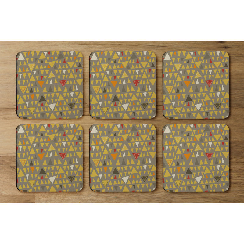 Square 6 Piece Coaster Set