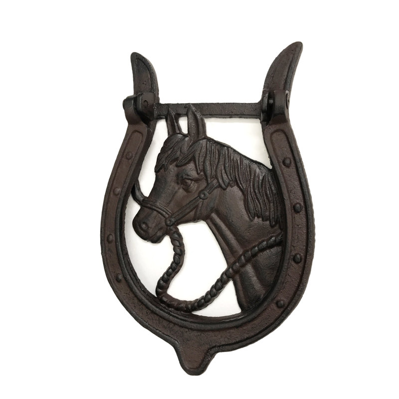 Porte-patin et porte-cheval en fonte
