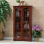 Armoire multimédia à panneau de fenêtre noire-33089847