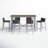 Travira 7-Piece 72"x30" Bar Table & Bar Stool Set Powder Coated Aluminum Frame