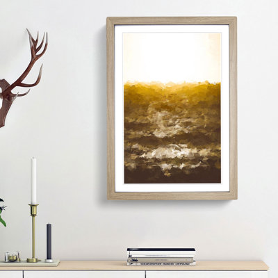 Light over the Ocean in Abstract - Picture Frame Graphic Art Print