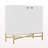2 Door White Locker Accent Cabinet