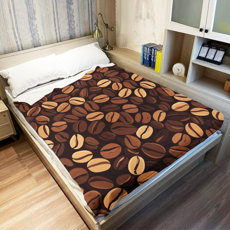 Couvertures en polaire pour canapé-lit brun 30 "x 40",  L 40 po x l 30 po