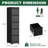 5 Drawers Metal Vertical File Cabinet with Lock on Wheels-1807428829