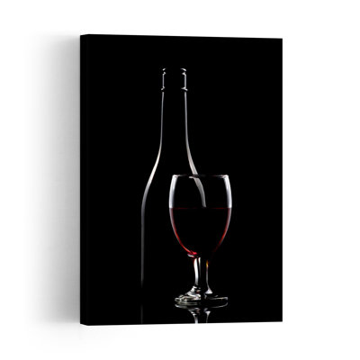 Elegant Wine Still Life Classic Elegant Romantic Wall Art Print 1 Piece Wrapped Canvas Wall Art