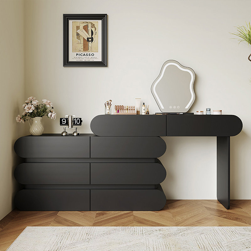 Makeup Vanity with Light mirror,8 drawers