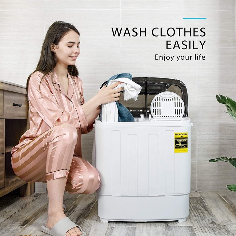 vivohome Electric Portable Twin Tub Mini Laundry Washer and Spin Dryer  Combo Washing Machine Wayfair