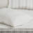 6 Piece Cotton Jacquard Oversized Comforter Set White/Grey King