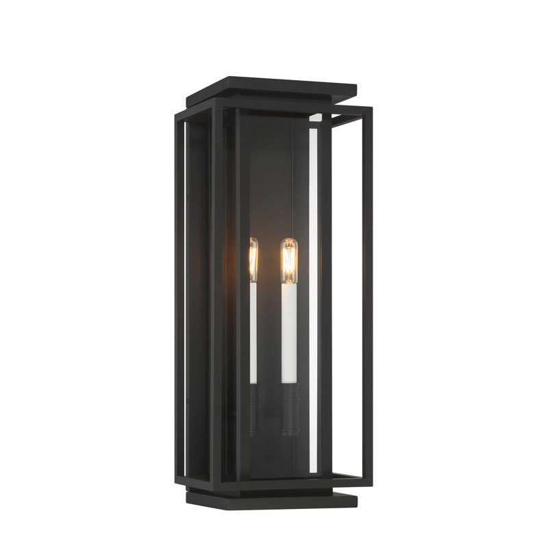 Stratford 23.5" High 2-Light Outdoor Wall Sconce, 23.5" H x 9.5" W x 7.25" D