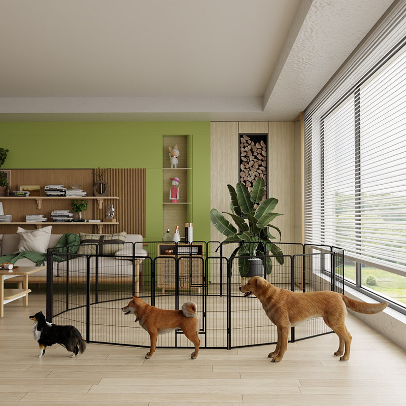 16 Panels Dog Playpen