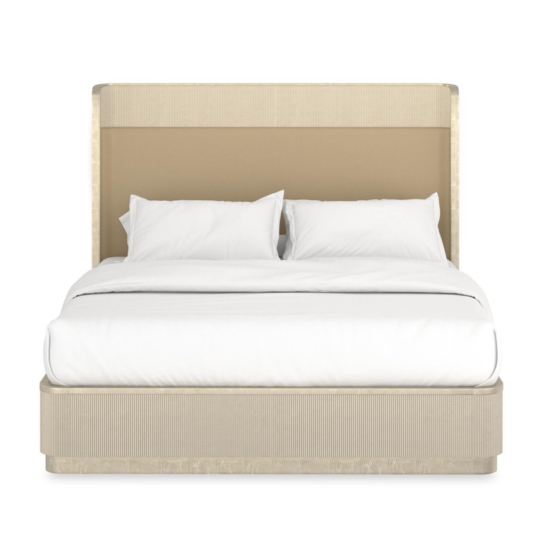 Fall In Love Upholstered Wingback Bed, King