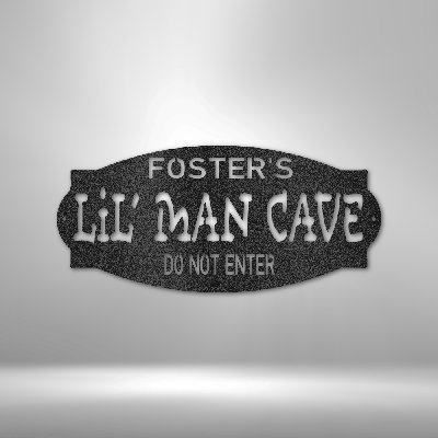 Décoration murale en métal personnalisée Lil Man Cave