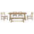 6-Piece Retro Farmhouse Style Dining Set-1396215475-1396215474-1396215485
