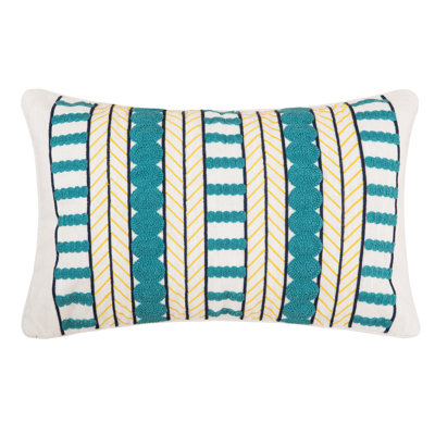 Marti Embroidered Throw Pillow