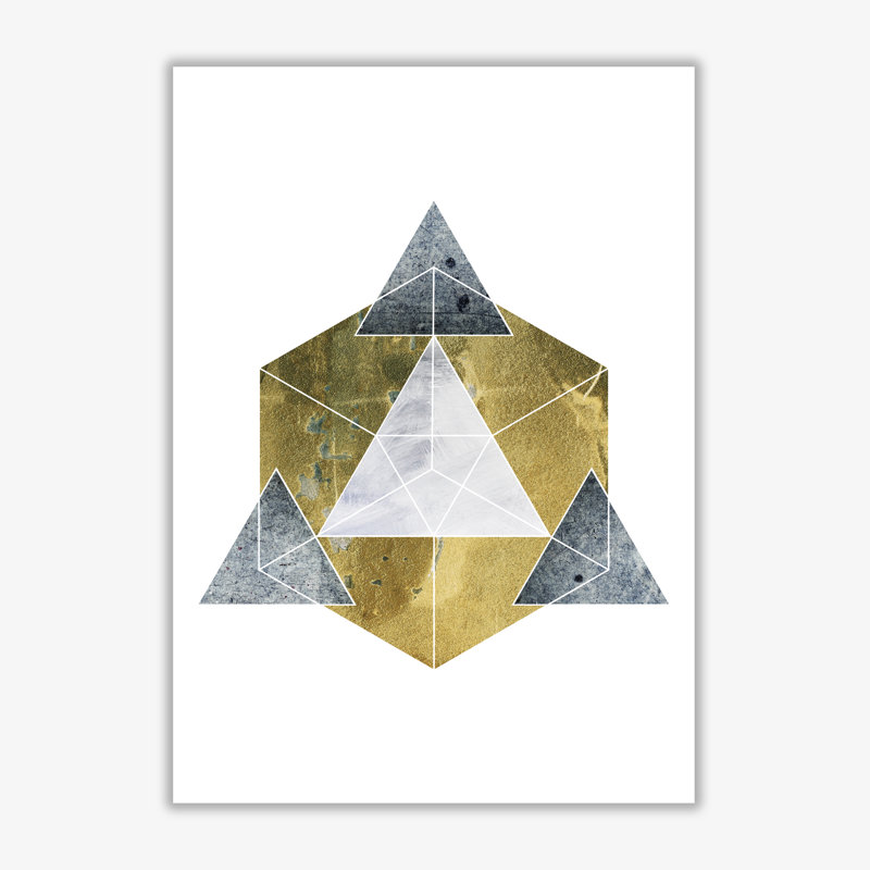 Geo Abstract - Print, No Frame, 85 cm H x 60 cm W x 1 cm D