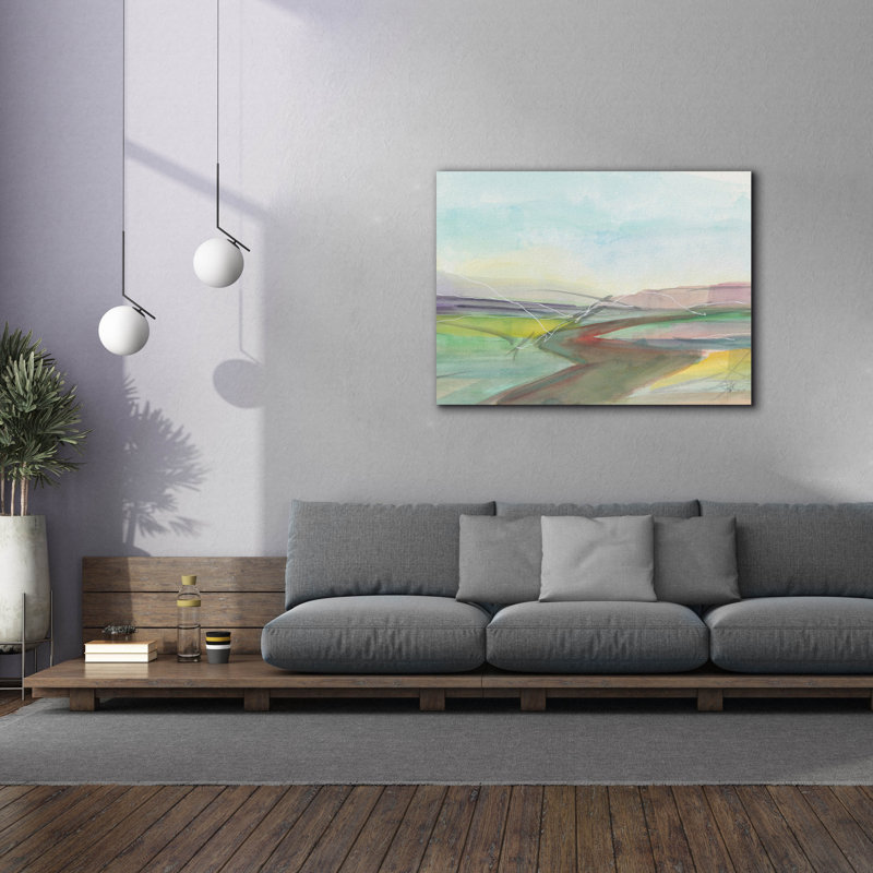  «Soft Wanderings 3» par Jan Weiss, art mural sur toile, 54 po x 40 po