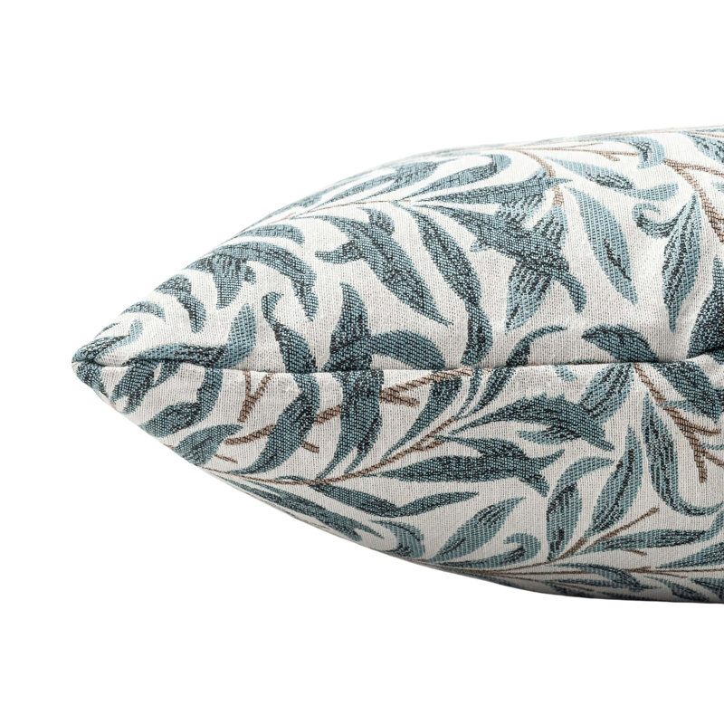Floral Blue Cushion, Synthetic filled, 58x58cm