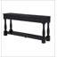 Console de 63 po de long avec tiroirs et tablette pour entrée, couloir, salon, table en bois d'acacia, finition espresso-499497410