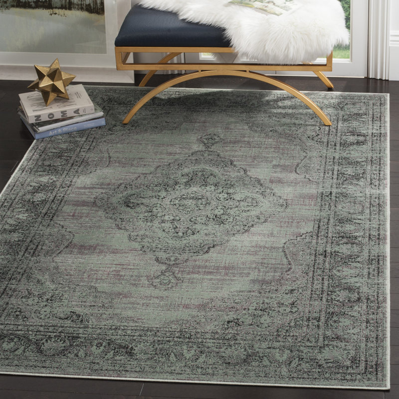 Vishnu Vintage Performance Oriental Rug, Rectangle 3'3" x 5'3"