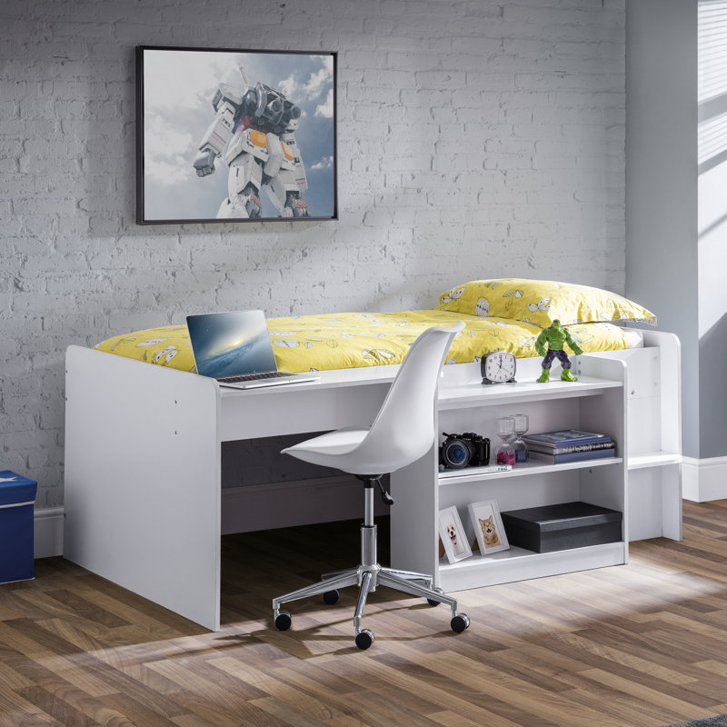 Uxbridge Single (3') Mid Sleepers with Storage Included, White