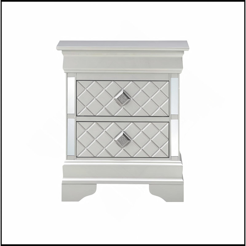 Table de chevet élégante, Argent