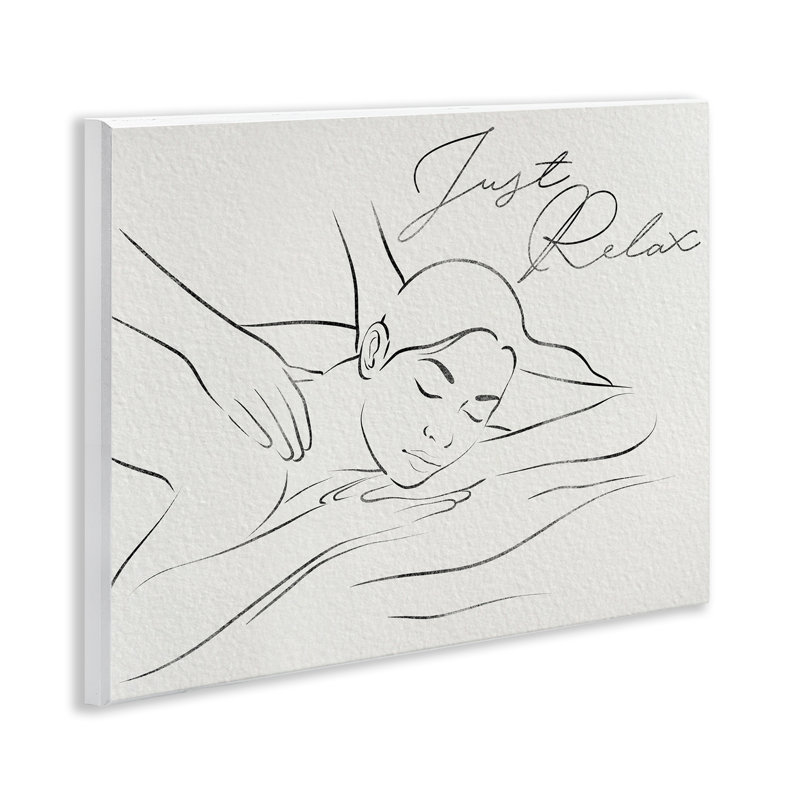 Plaque murale Just Relax Massage Contour, design par Marcus Prime