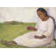 «Indian Spinning» par Diego Rivera, toile tendue avec châssis-1416029286