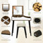 Ensemble coiffeuse avec tabouret et miroir Philon