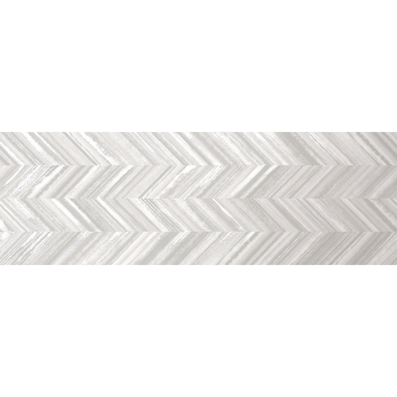 Decor 10" x 30" Ceramic Tile, White