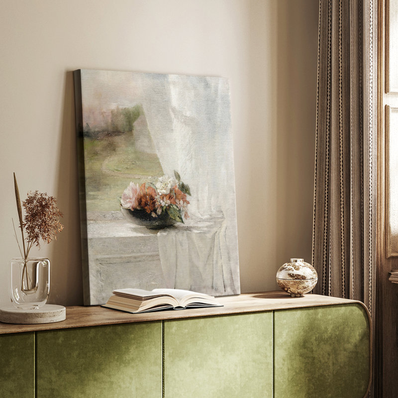 Imprimé floral rétro CECIX - galerie Cavas, H 36 po x l 24 po