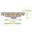 The Renovators Supply Inc. 9'' Gloss Vitreous China Rectangular Bathroom Sink with Faucet and Overflow