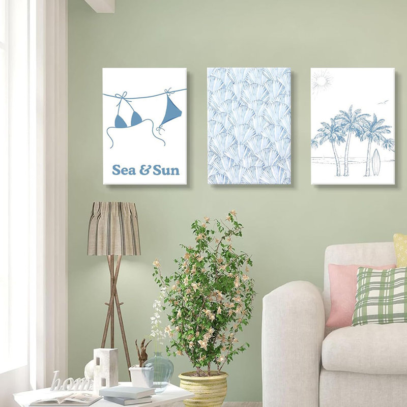 3 Piece Wrapped Canvas Print, 40 cm H x 30 cm W