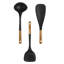 Staub Silicone with Wood Handle 3 Piece Cooking Utensil Set