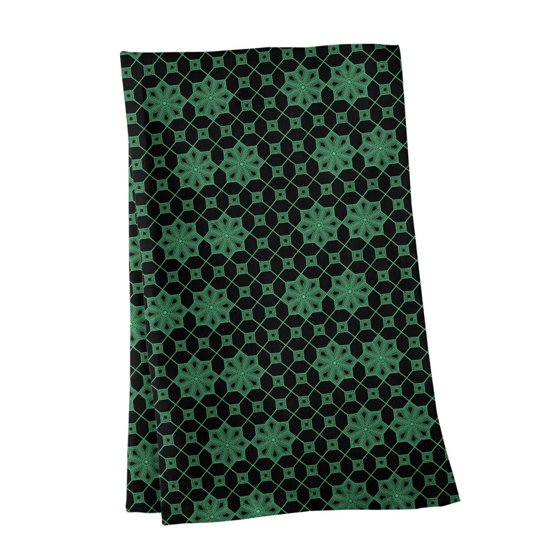 Mcguigan Tea Towel Kitchen Towel, Cotton Twill, Green/Black