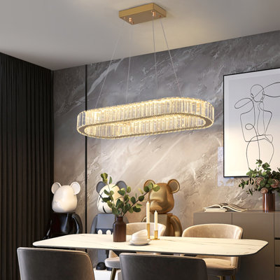 Coreopsis 1-Light Crystal LED Chandelier