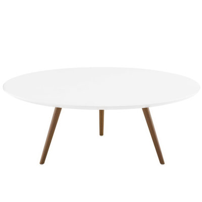 Carson Carrington Bata Round Artificial Marble Coffee Table by Modway