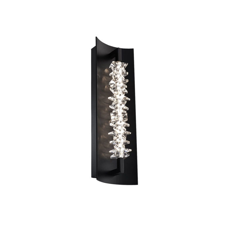 Twirl 1 - Light LED Armed Sconce, Black