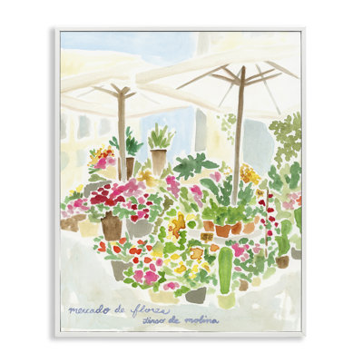  Canopy Covered Garden Gray Framed Giclee Art by June Erica Vess