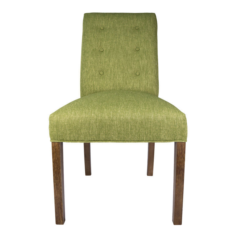Earles 19'' H Tufted Upholstered Side Chair, Grass