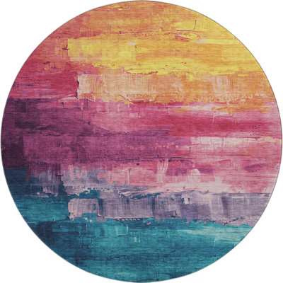 Premium Machine Washable Elize AMF1473 Abstract Rug