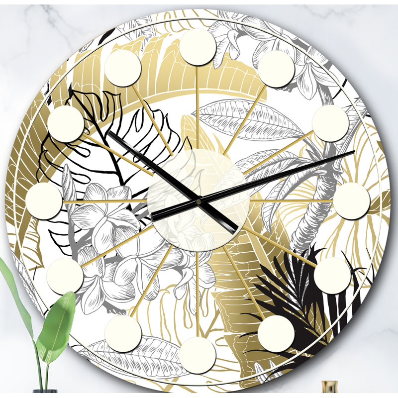 Horloge murale Mid-Century, Surdimensionné