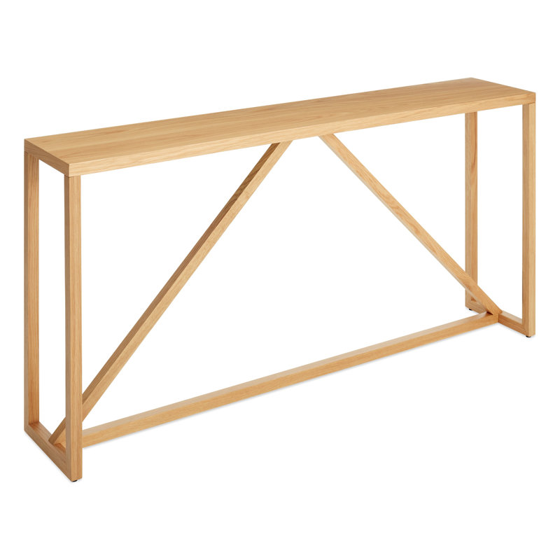 Strut 60'' W Console Table, White Oak