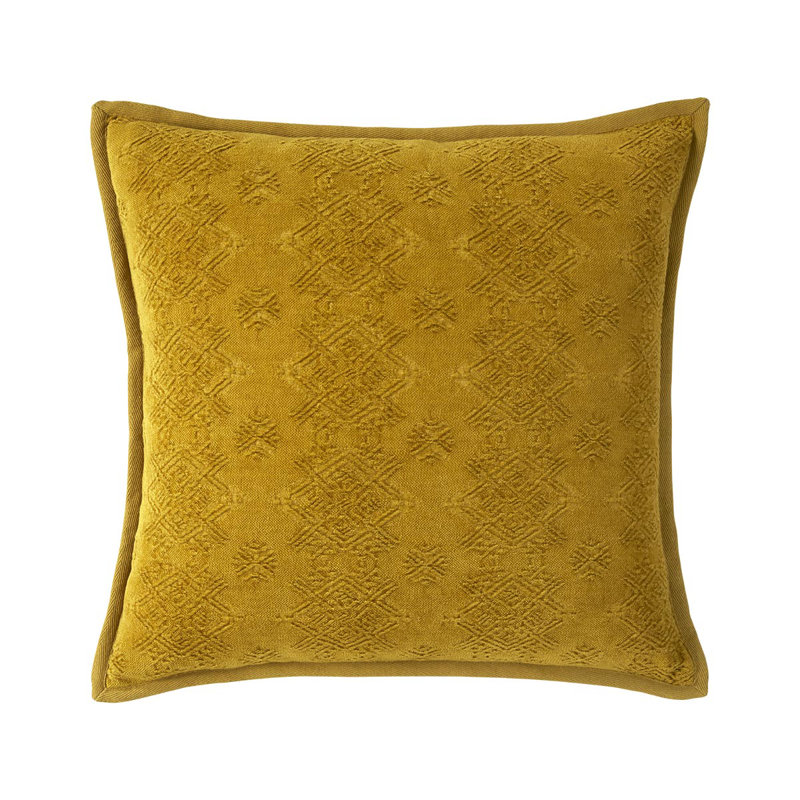 SYRACUSE Pillow Cover & Insert, Yellow, Square 22"