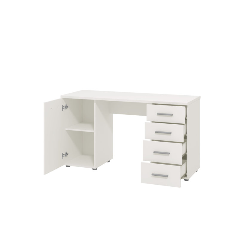 Macie Computer Desk, White