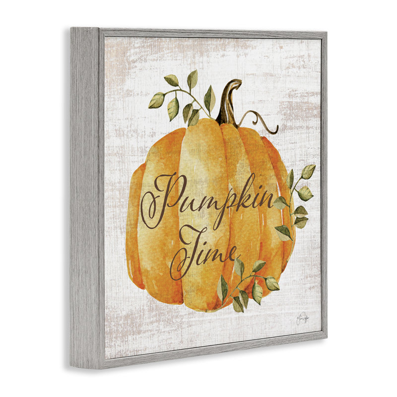 «Pumpkin Time over Rustic», estampe numérique, design par Yass Naffas Designs, Estampe numérique Farmhouse, H 12 po x l 12 po
