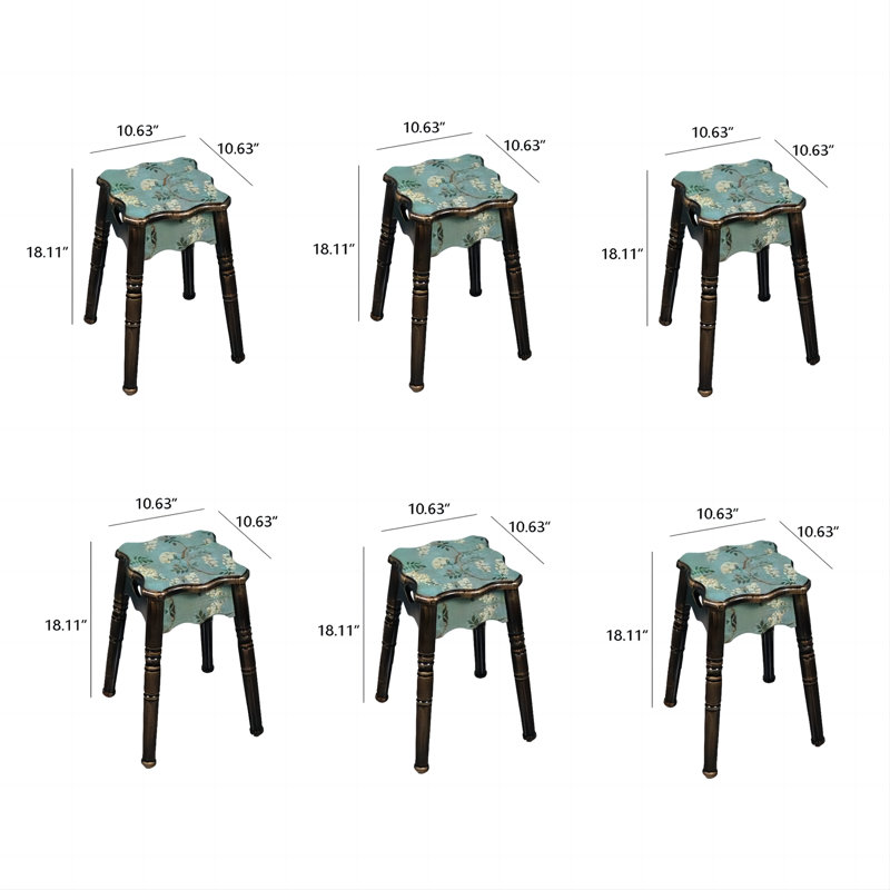 Abdia Counter Stool with Solid Wood Frame