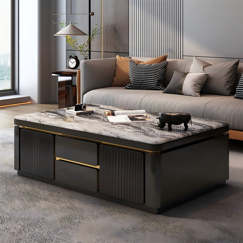 Table basse 47,24 "Modern Minimalist, 18,11 po H x 47,24 po L x 23,62 po l