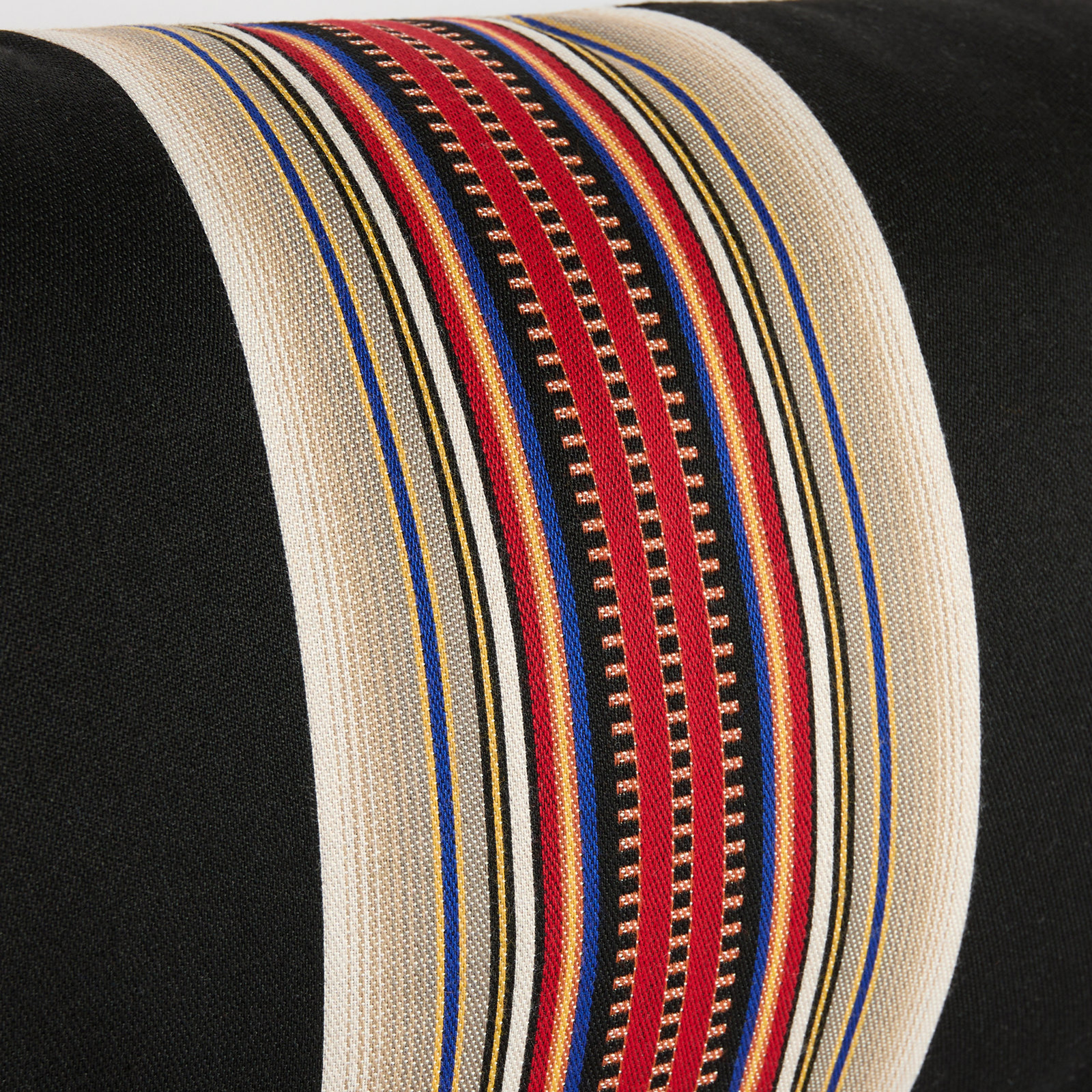 Reversible Throw Pillow, Black/Red