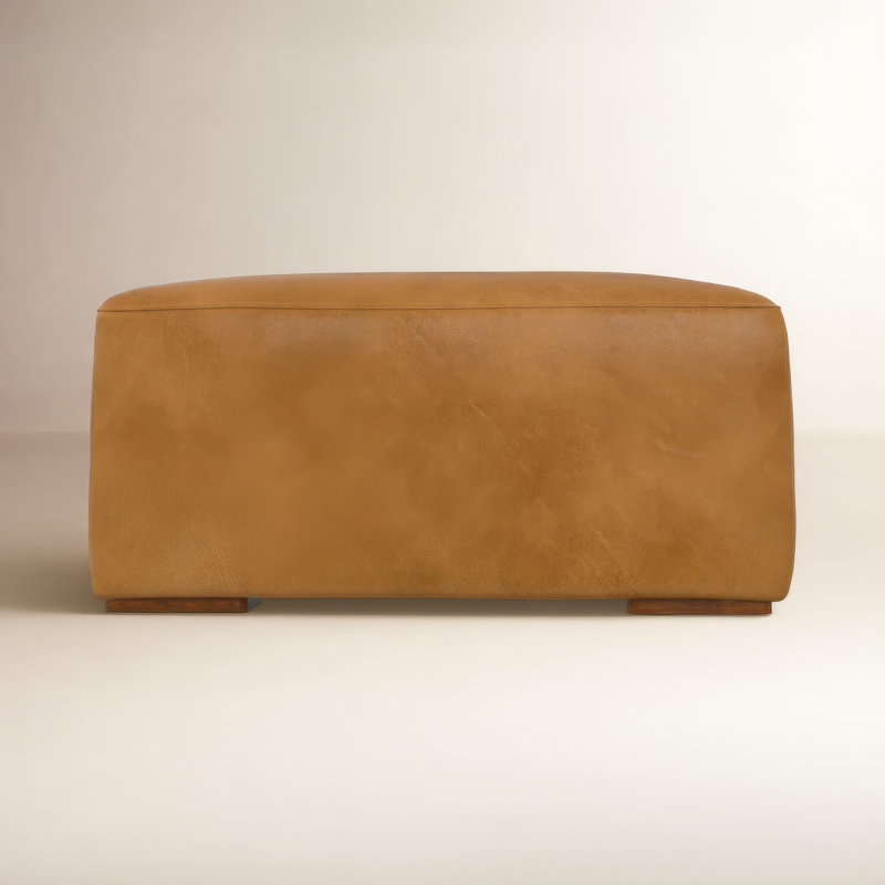 Rex 34"W Modern Ottoman, Sienna